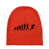 evolution of a rugby player t shirt top all black mens Baby Beanies