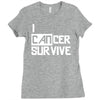i can survive cancer Ladies Fitted T-Shirt
