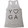 yoga heart Racerback Tank