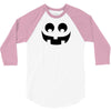 halloween pumpkin face 3/4 Sleeve Shirt