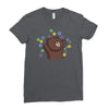 dorp bear Ladies Fitted T-Shirt