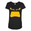 angry gorilla face Maternity Scoop Neck T-shirt