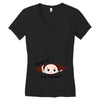 July Peeking Out Baby Boy Women's V-Neck T-Shirt