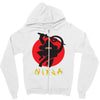 love ninja monkey banana Zipper Hoodie