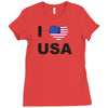 i love usa Ladies Fitted T-Shirt