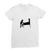 funny caution pinball wiz square Ladies Fitted T-Shirt