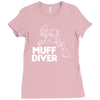 muff diver Ladies Fitted T-Shirt