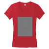 optical illusion skull, ideal gift or birthday present. Women's V-Neck T-Shirt