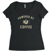 powered by coffee Women's Triblend Scoop T-shirt