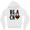 black love Zipper Hoodie