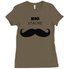 big stache Ladies Fitted T-Shirt