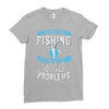 go fishing Ladies Fitted T-Shirt