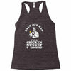 chicken nugget scientist Racerback Tank