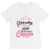 celebrating with the 70th birthday king t shirts V-Neck Tee