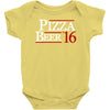 pizza and beer '16 Baby Bodysuit