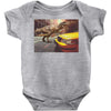 dinosaur in newyork Baby Bodysuit