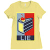 lie Ladies Fitted T-Shirt