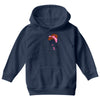 breast cancer girl power Youth Hoodie