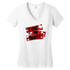 i love my family Women's V-Neck T-Shirt