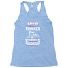 Warning I Belong To A Trucker Racerback Tank