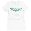 not a dirty word Ladies Fitted T-Shirt