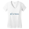 like a boss Women's V-Neck T-Shirt