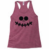 pumpkin funny face Racerback Tank