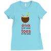 drink in my hand Ladies Fitted T-Shirt