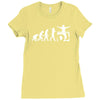 dj evolution funny music mixing djing disk jockey turntable Ladies Fitted T-Shirt
