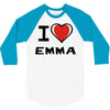 i love emma 3/4 Sleeve Shirt