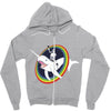 narwhal rainbow stormtrooper Zipper Hoodie
