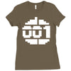 paradroid retro commodore 64 8 bit gamer Ladies Fitted T-Shirt