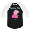 peppa pig auntie pig 3/4 Sleeve Shirt