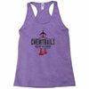 jet chemtrails red &amp; grey logo Racerback Tank