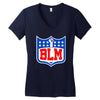 blm! take a knee Women's V-Neck T-Shirt