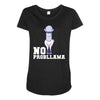 no probllama Maternity Scoop Neck T-shirt