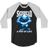 skinhead a way of life blue ideal birthday gift present. 3/4 Sleeve Shirt
