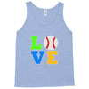 love baseball neon rhinestuds Tank Top