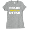 bears suck your own ditka Ladies Fitted T-Shirt