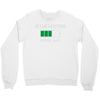 low battery introvert pun humor Crewneck Sweatshirt