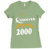 queens are born in 2000 Ladies Fitted T-Shirt