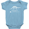 Brontosaurus Dinosaur shirt Inspired by Dustin from Stranger Things Baby Onesie