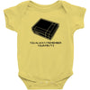 you always remember your first video arcade game gamer geek tee shirt Baby Onesie