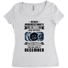 Never Underestimate A Man Who Watches Black Mirror And Was Born in Women's Triblend Scoop T-shirt