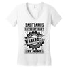 Sagittarius Hated By Many Wanted By Plenty Women's V-Neck T-Shirt