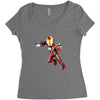 Iron Man Bleeding Edge Women's Triblend Scoop T-shirt