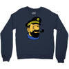 captain haddock tintin cartoon comic Crewneck Sweatshirt