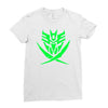 autobot and decepticon symbols Ladies Fitted T-Shirt
