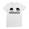 geeks vs nerds Ladies Fitted T-Shirt