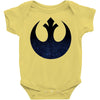rebel logo with space pattern Baby Bodysuit